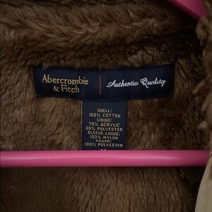 Abercrombie & Fitch Tan Fleece Jacket
